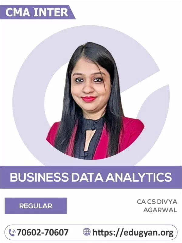 CMA Business Data Analytics (BDA) By CA Divya Agarwal (2022 Syllabus)
